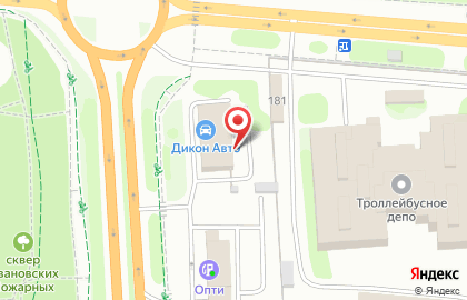 Renault на Лежневской улице на карте
