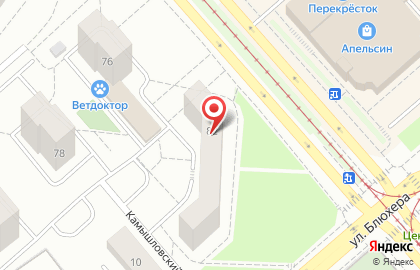 Екатеринбург в Кировском районе на карте