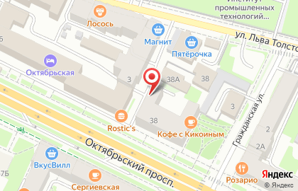 Пекарня Два пекаря на Октябрьском проспекте на карте
