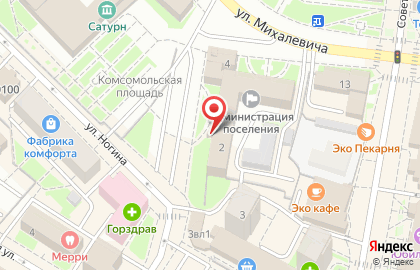 Кафе Совет депутатов на Комсомольской на карте