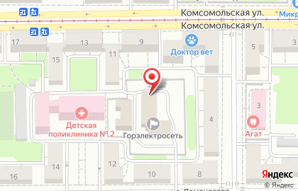 Горэлектросеть в Ленинском районе на карте