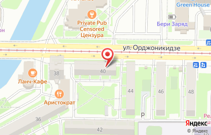 Супермаркет напитков Септима на улице Орджоникидзе на карте