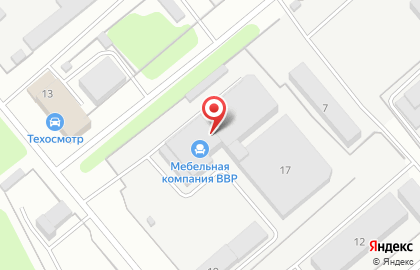 Мебельная компания ВВР на Промышленной улице на карте