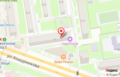 Производственно-торговая компания Валтис на улице Кошурникова на карте