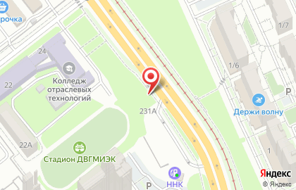Шиномонтажная мастерская на Краснореченской улице на карте