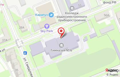Гимназия №6 на Комсомольской на карте