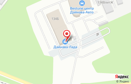 Магазин автозапчастей Дайнава-Центр в Левобережном районе на карте