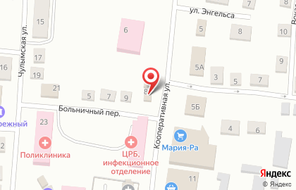 Фирменный магазин Птицефабрика Октябрьская на Кооперативной улице на карте