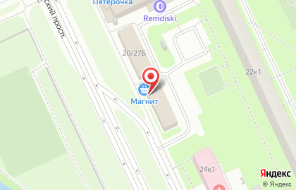 Супермаркет Магнит на Товарищеском проспекте на карте