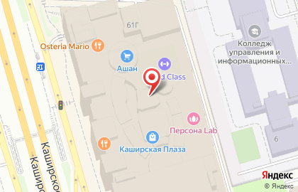 Ресторан-бар Zames в ТЦ Каширская Плаза на карте