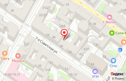 Санта на 7-ой Советской улице на карте