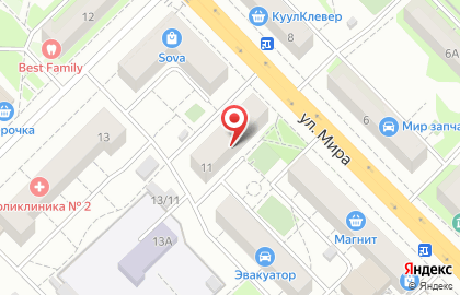 Компания Vsevskroem на улице Мира на карте