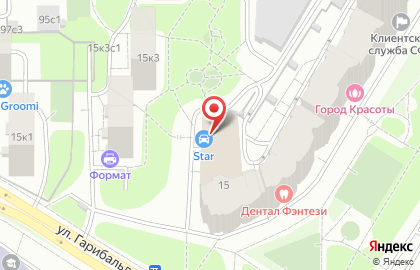 Автомойка STAR car wash в Ломоносовском районе на карте