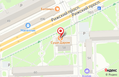 Салон-парикмахерская Ольга на Рижском проспекте на карте