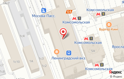 Кофейня Ar'di в здании Ленинградского вокзала на карте