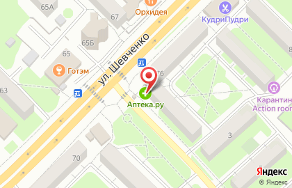 Ключ здоровья на улице Шевченко на карте