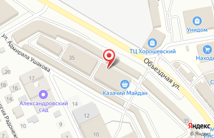 Магазин напольных покрытий на Объездной улице на карте
