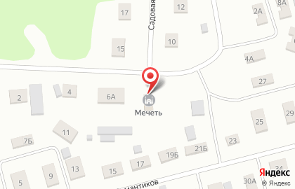 Мечеть Ислам Нуры на Садовой улице на карте