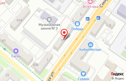 Шоу-рум в Люберцах на Смирновской улице на карте
