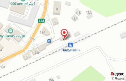 Ладушкин на карте
