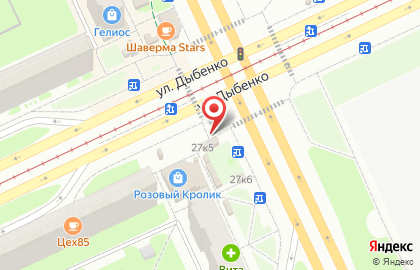 Салон продаж МТС на улице Дыбенко, 27/2 на карте