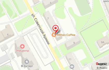 Кофейня Mitten Coffee на карте