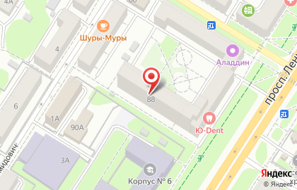 Та самая на проспекте Ленина на карте