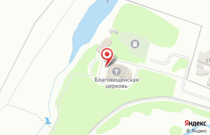Храм Благовещения Пресвятой Богородицы в Тайнинском на Центральной улице на карте
