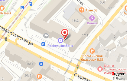 Банкомат Россельхозбанк на метро Красные ворота на карте