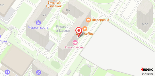 Студия красоты Хочу Красиво на Кушелевской дороге на карте