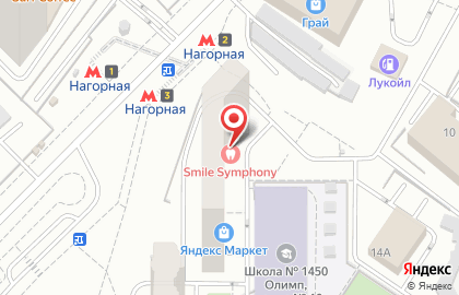 Стоматологическая клиника Smile Symphony на Нагорной на карте