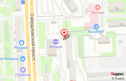 Ателье Profi Art Design на Свердловском тракте на карте