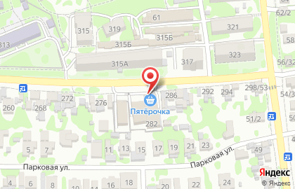 Супермаркет Пятёрочка на Красной улице, 282 на карте