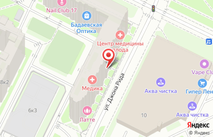 Кардиоцентр экспертного уровня "МЕДИКА" на улице Бадаева на карте