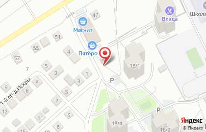 Магазин Сладкий рай в Октябрьском районе на карте