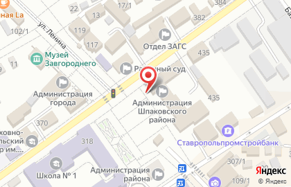 Территориальная избирательная комиссия Шпаковского района на карте