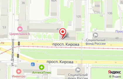 Аптека Мой доктор на проспекте Кирова на карте