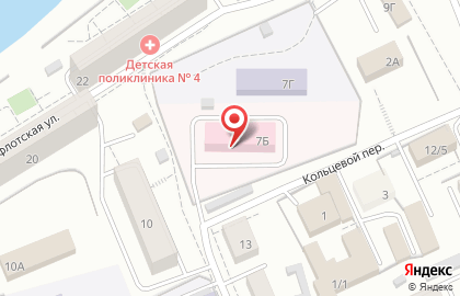 Красноярская станция скорой медицинской помощи на 2-ой Краснофлотской улице на карте