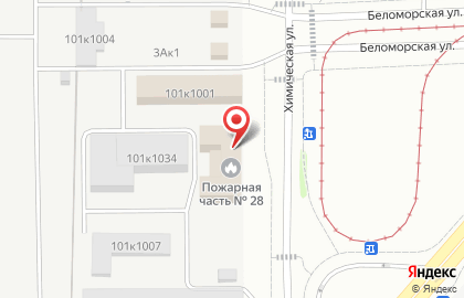 Пожарная часть №28 Московского района на карте