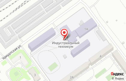 Волгоградский индустриальный техникум на Удмуртской улице на карте