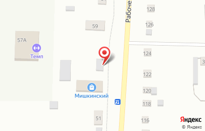 Линия тока на Рабоче-Крестьянской улице на карте