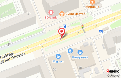 Киоск по продаже фруктов и овощей на улице 30 лет Победы на карте