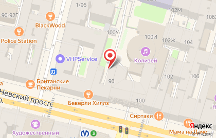Мини-отель Nevsky Avenue на карте