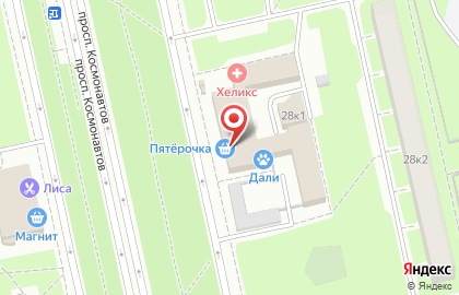 Дисконтная шиномонтажная мастерская Pit-Stop на проспекте Космонавтов на карте