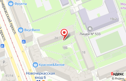 Империал на Новочеркасском проспекте на карте