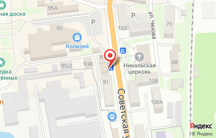Магазин Фермер на Советской улице на карте