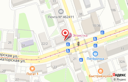 Магазин Орский каравай на улице Станиславского на карте