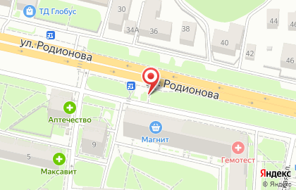 Супермаркет Продукты в Нижегородском районе на карте