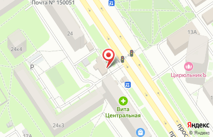 Мясной магазин в Ярославле на карте