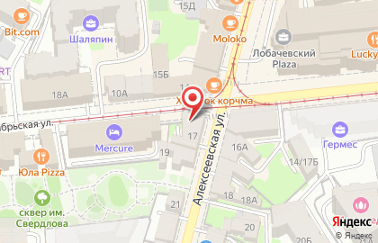 Фёст на Алексеевской улице на карте